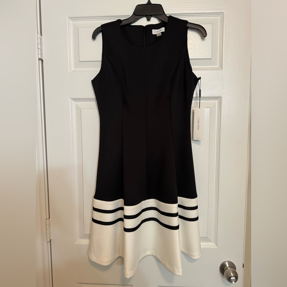 Calvin Klein Dress | Black and White | Size 8